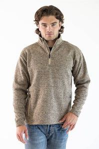 Ariat Caldwell 1/4 Zip Sweater for Men in Savannah Tan | 10079435-SAVANNAH TAN