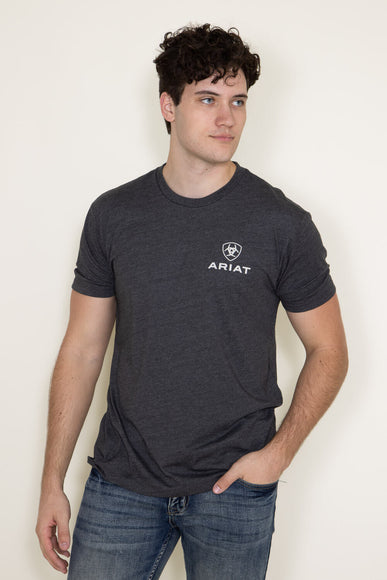 Ariat Circular Zuni T-Shirt for Men in Grey