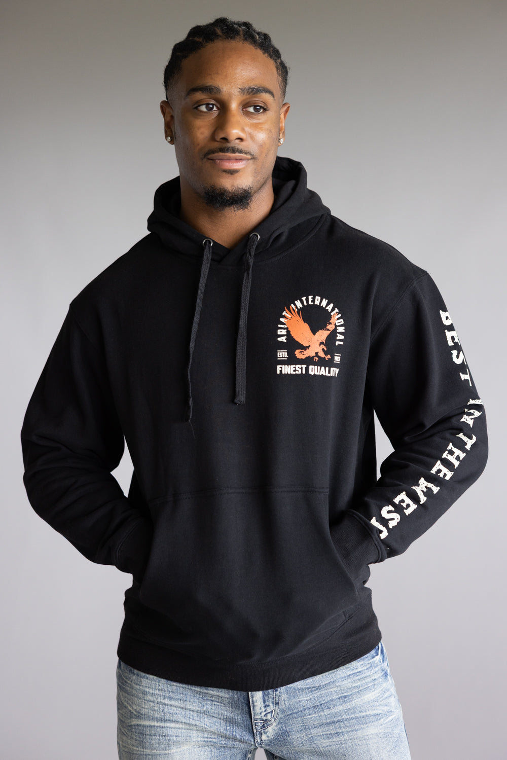 Ariat Eagle Hoodie for Men in Black