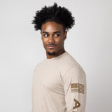 Ariat Elevated V2 Long Sleeve T-Shirt for Men in Brown