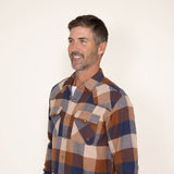 Ariat Haider Retro Fit Flannel Shirt for Men in Brown