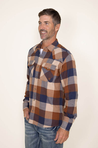 Ariat Haider Retro Fit Flannel Shirt for Men in Brown