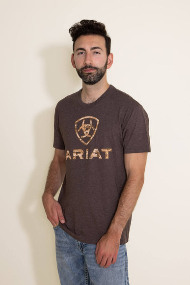 Ariat Liberty USA Digi Camo T-Shirt for Men in Brown 