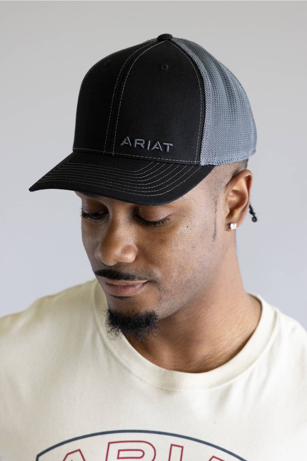 Ariat Logo Cap for Men in Black