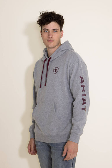 Ariat Logo Hoodie for Men in Light Grey