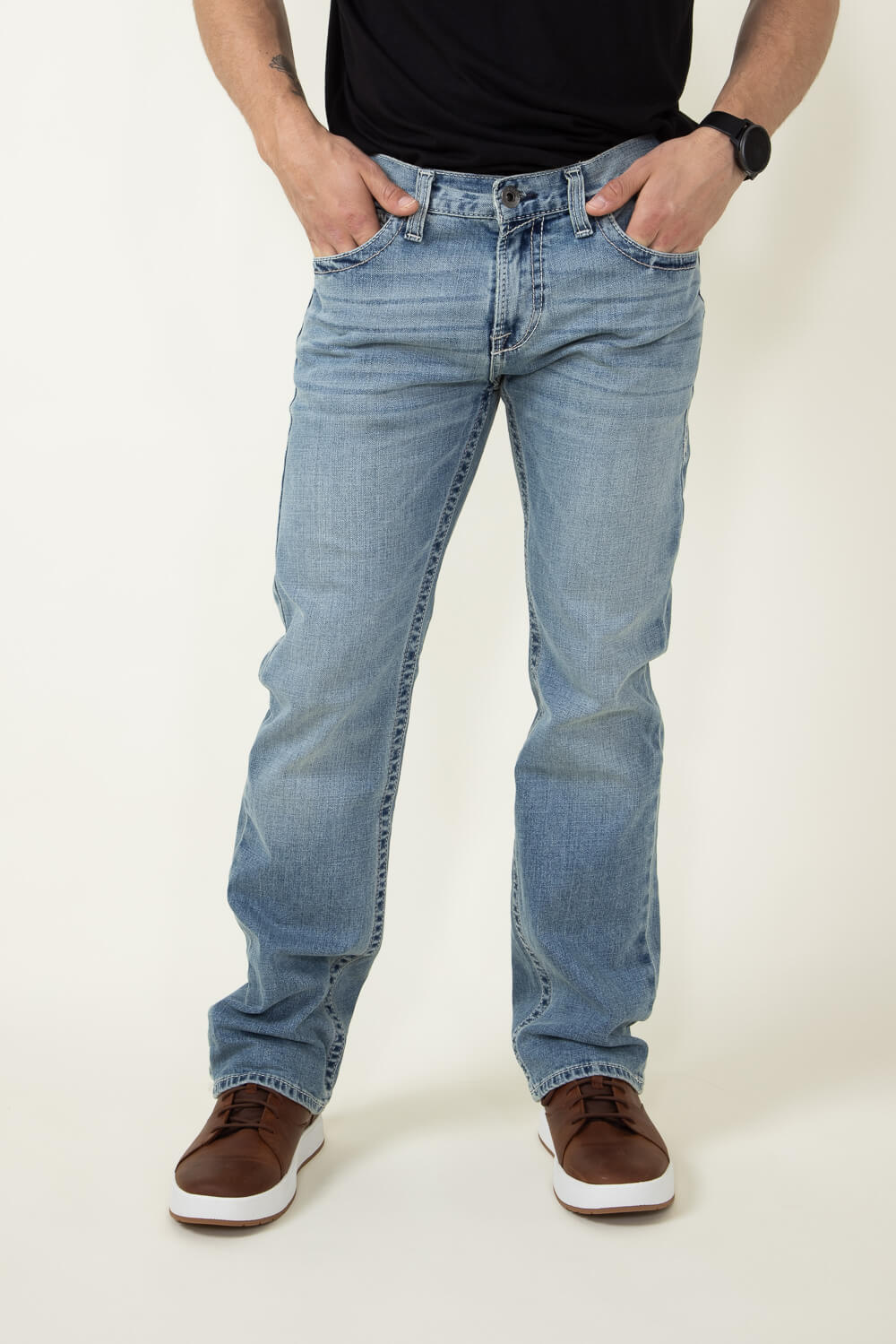 Ariat M7 Rocker Stretch Stirling Stackable Straight Leg Jeans for Men 