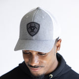 Ariat Mesh Snapback Hat for Men in Grey
