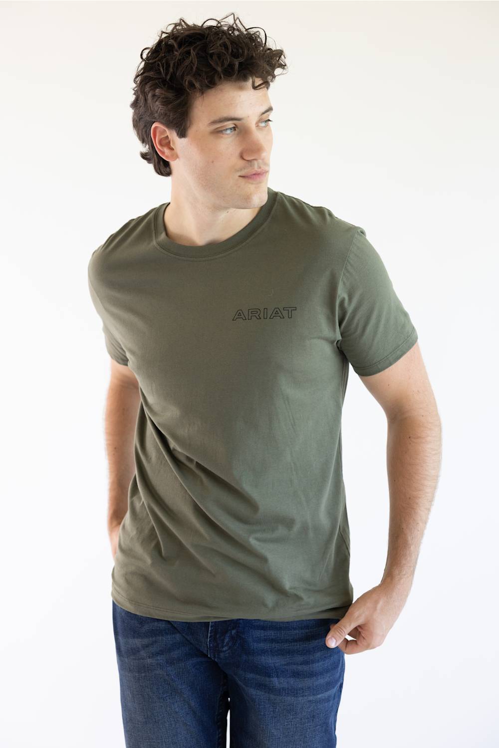 Ariat Rust Serape Shield T-Shirt for Men in Grape Leaf | 10079616-GRAPE LEAF