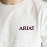 Ariat Straight Shooter T-Shirt for Men in Oatmeal