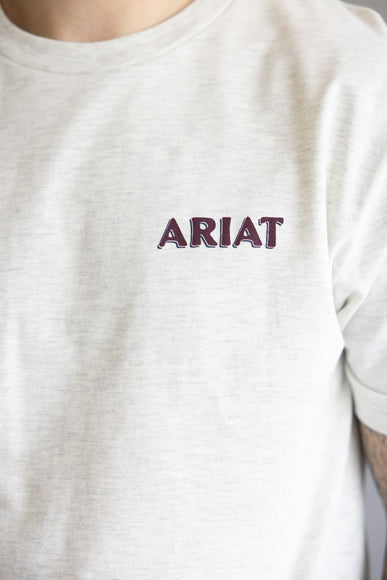 Ariat Straight Shooter T-Shirt for Men in Oatmeal