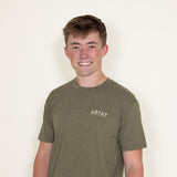 Ariat Western Vertical Flag T-Shirt for Men in Green