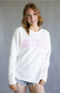 Michigan Gingham Crewneck for Women in White