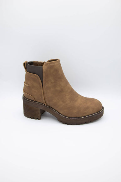 B52 by Bullboxer Chelsea Lug Booties for Women in Brown