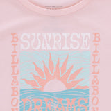Billabong Youth Sunrise Dreams Boyfriend T-Shirt for Girls in Veiled Rose