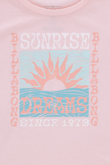 Billabong Youth Sunrise Dreams Boyfriend T-Shirt for Girls in Veiled Rose