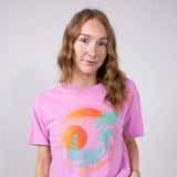 Billabong Bright New Day Graphic T-Shirt for Women in Bright Rose