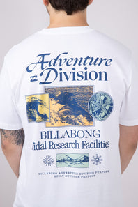 Billabong Tidel Research A/Div T-Shirt for Men in White
