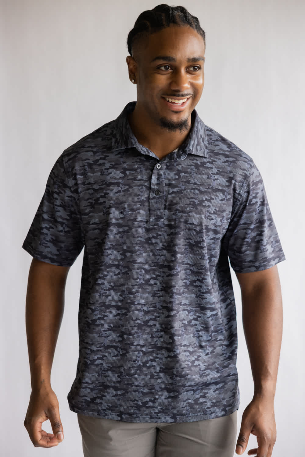 1897 Legends Camo Polo for Men in Black | FGM209-BLACK – Glik's