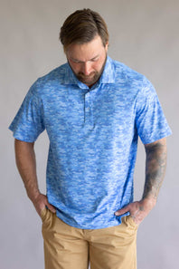 1897 Legends Camo Polo for Men in Blue