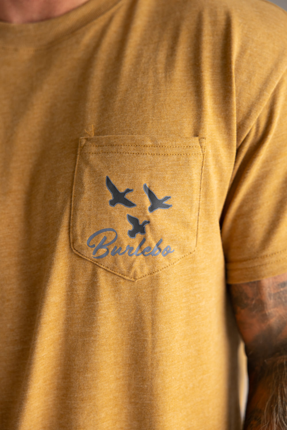 Burlebo Duck and Dog T-Shirt for Men in Light Brown 