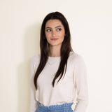 Basic Long Sleeve Top for Women in Oatmeal