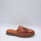 Beach by Matisse Tyra Tassel Mules for Women in Red/Orange