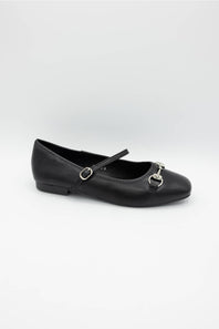 Berness Zamira Mary Jane Flats for Women in Black
