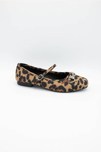 Berness Zamira Mary Jane Flats for Women in Leopard