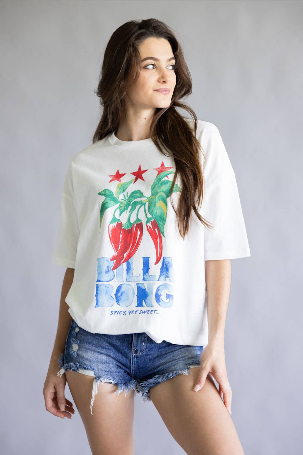 Billabong Freshest Pick Graphic T-Shirt for Women in White