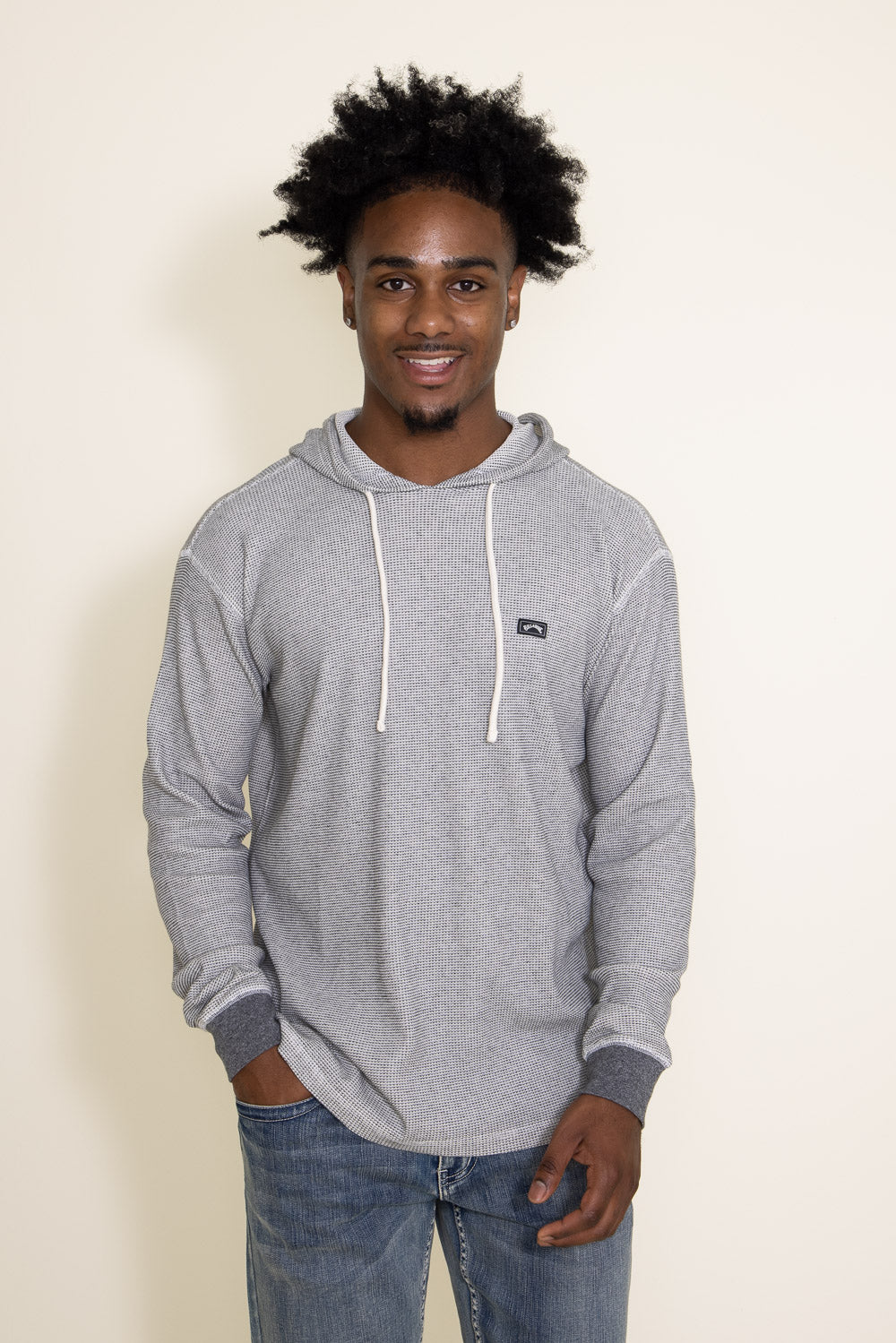 Billabong Keystone Pullover Thermal Hoodie for Men in Oat
