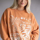 Billabong Ride In Crew Sweatshirt for Women in Orange