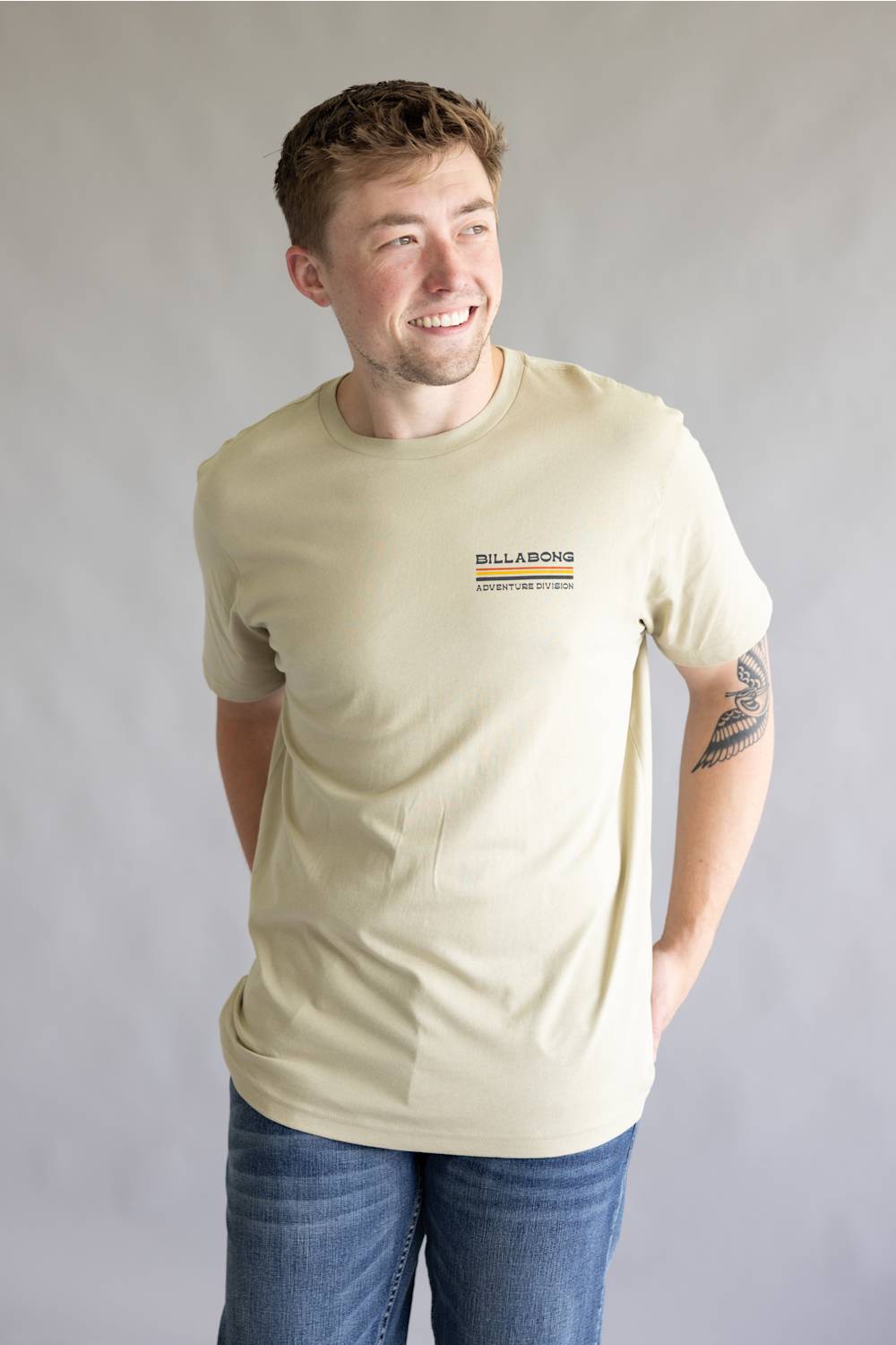 Billabong State Park Adiv T-Shirt for Men in Sand Khaki