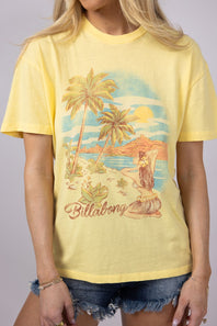 Billabong Trouble In Paradise T-Shirt for Women in Yellow