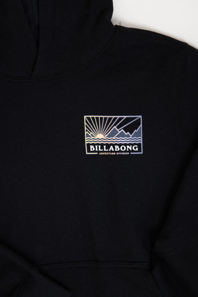 Billabong Youth Range Graphic Hoodie for Boys in Black