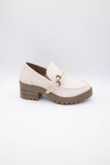 Blowfish Malibu Shoes Lahtay Lug Loafers for Women in Cloud
