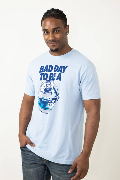 Brew City Busch Light Bad Day T-Shirt for Men in Blue 