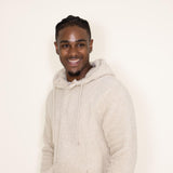 Brooklyn Cloth Henley Neck Snap Sherpa Hoodie for Men