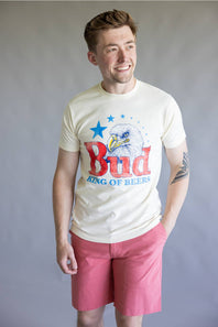Budweiser Eagle & Stars T-Shirt for Men in Natural