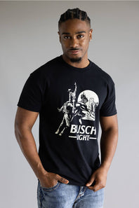 Busch Light Cowboy Mesa T-Shirt for Men in Black