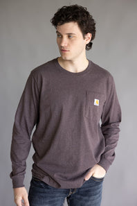 Carhartt Heavyweight Pocket C Graphic T-Shirt for Men in Dark Sepia