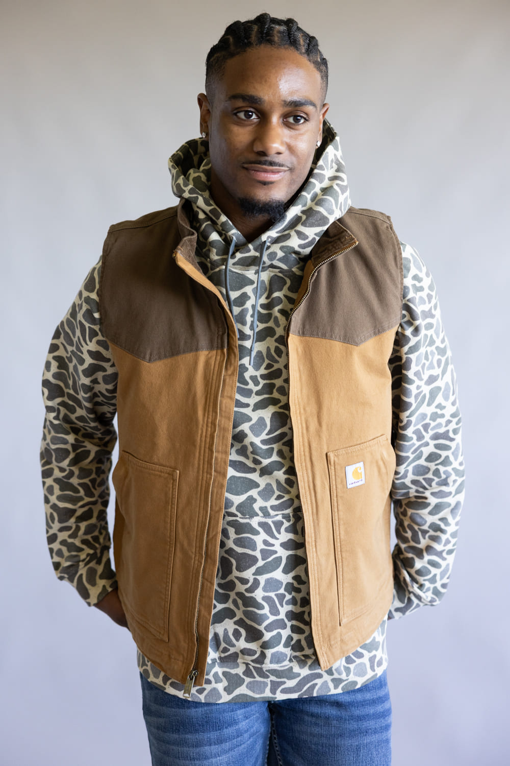 Carhartt Montana Duck Vest for Men in Carhartt Brown | 106433-B84