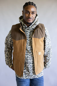 Carhartt Montana Duck Vest for Men in Carhartt Brown