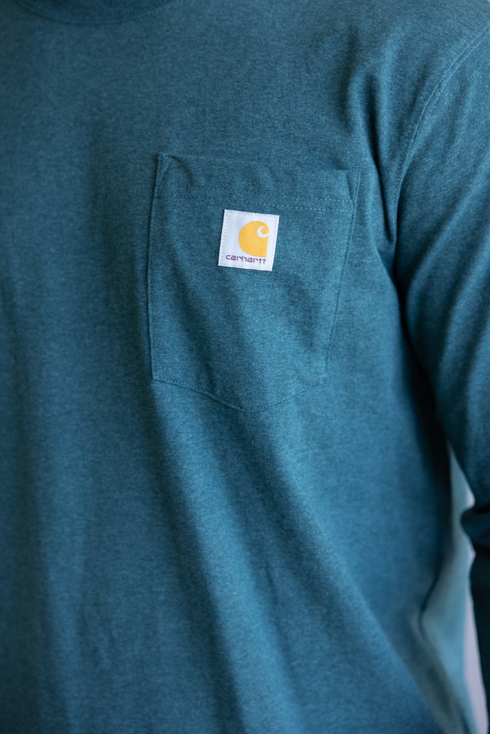 Carhartt Heavyweight Pocket C Graphic T-Shirt for Men in Greenstone