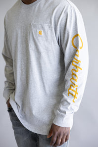 Carhartt Heavyweight Pocket Dog T-Shirt for Men in Gray