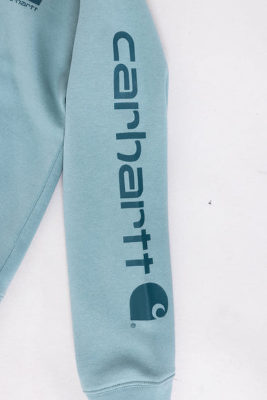 Carhartt Youth Classic Pullover Hoodie in Patina Green