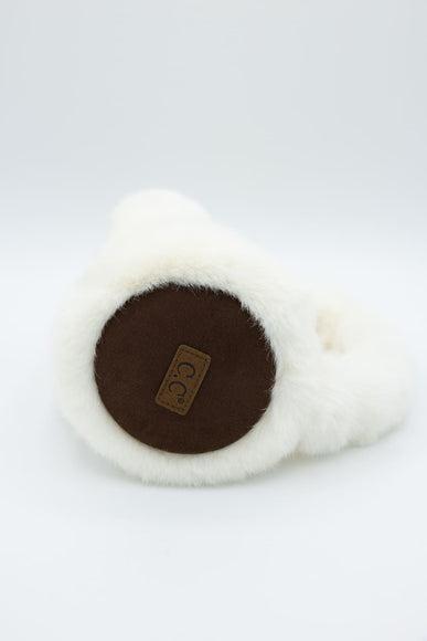 C.C. Faux Fur Earmuffs for Women in Ivory