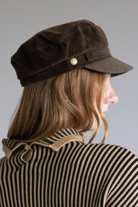 C.C. Newsboy Cap for Women in Brown