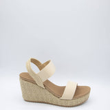 CL by Laundry Kaylin Wedges for Women in Natural Beige