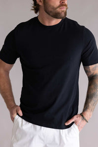 Industrie Classic Crew T-Shirt for Men in Black