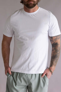Industrie Classic Crew T-Shirt for Men in White